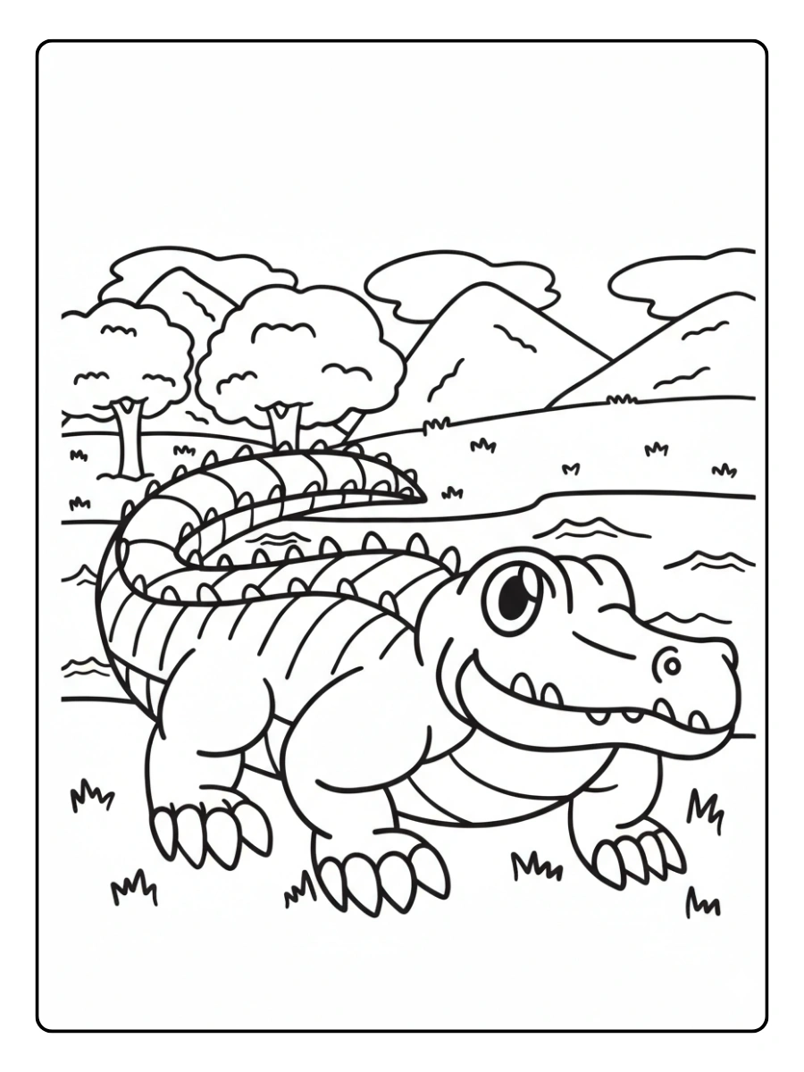 dibujos animales cocodrilo