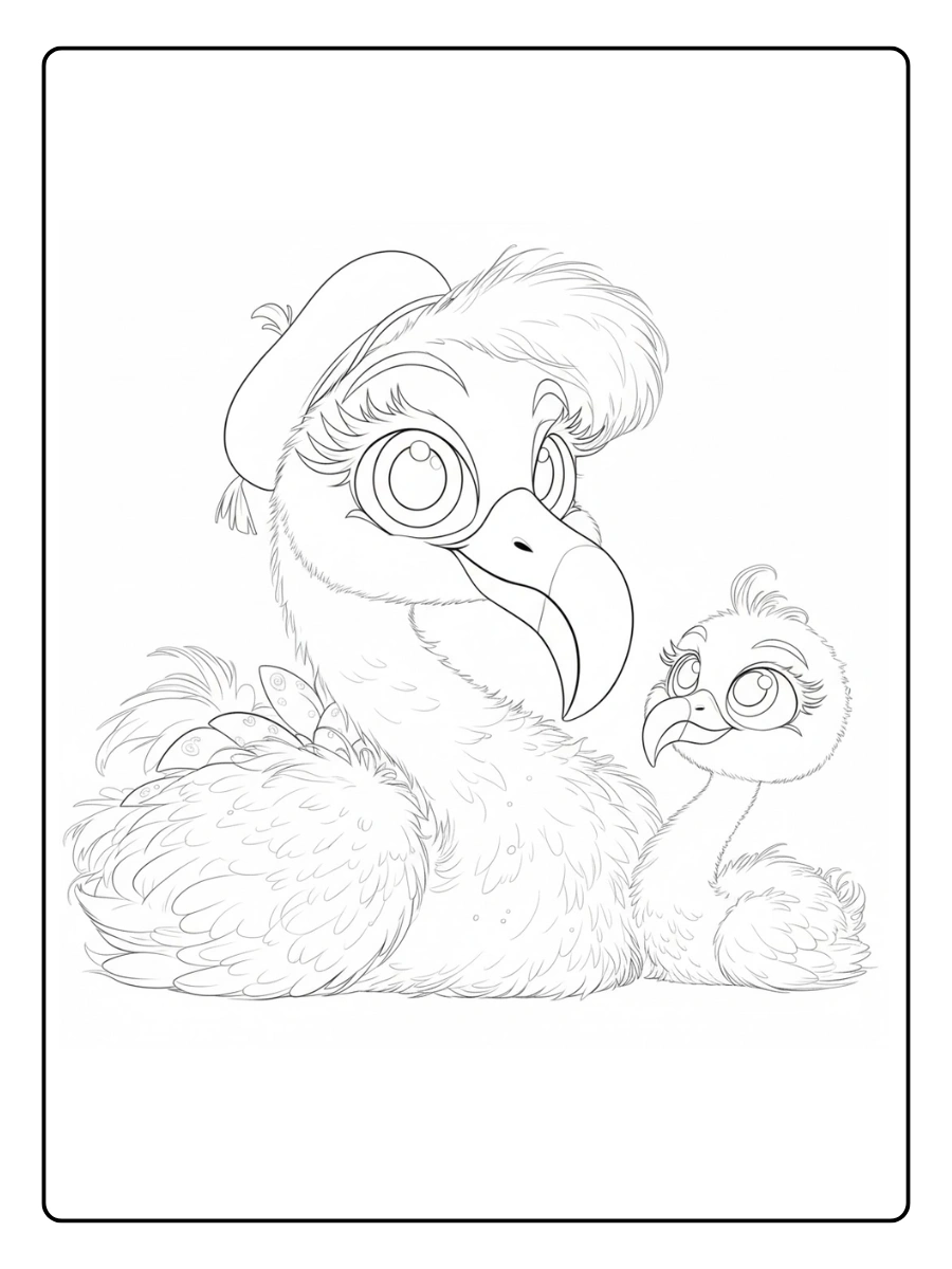 flamingo para colorear (10)