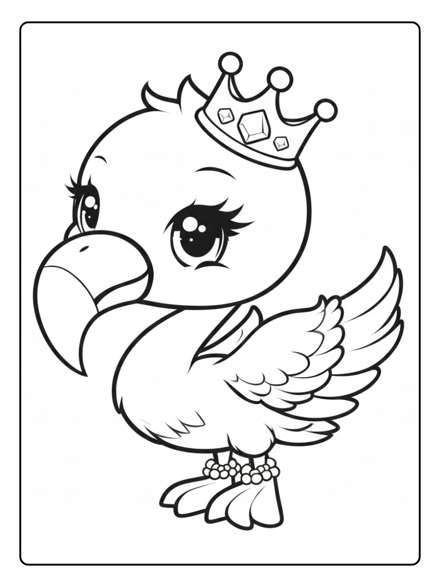 flamingo para colorear (3)