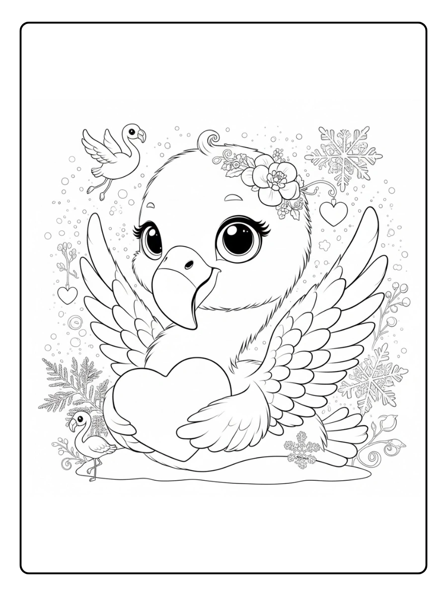 flamingo para colorear (5)