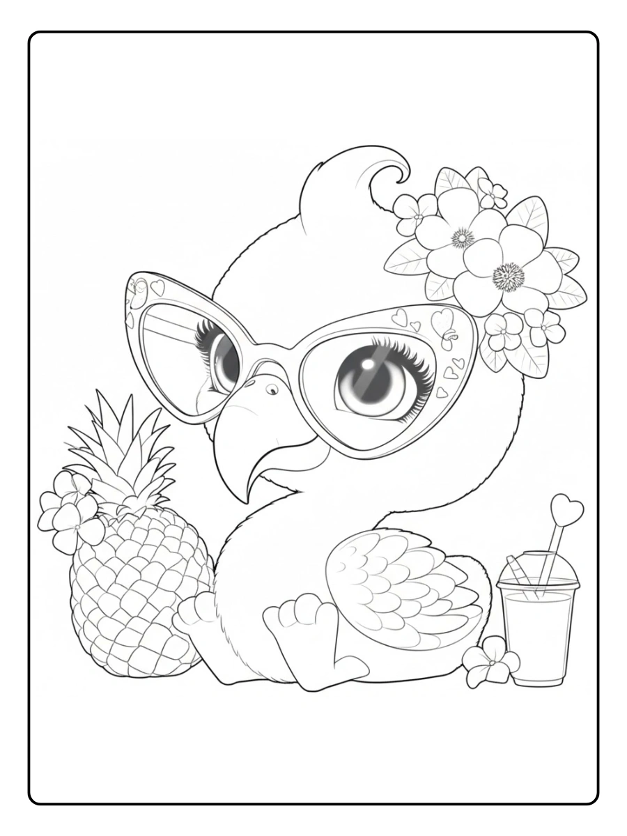 flamingo para colorear (6)