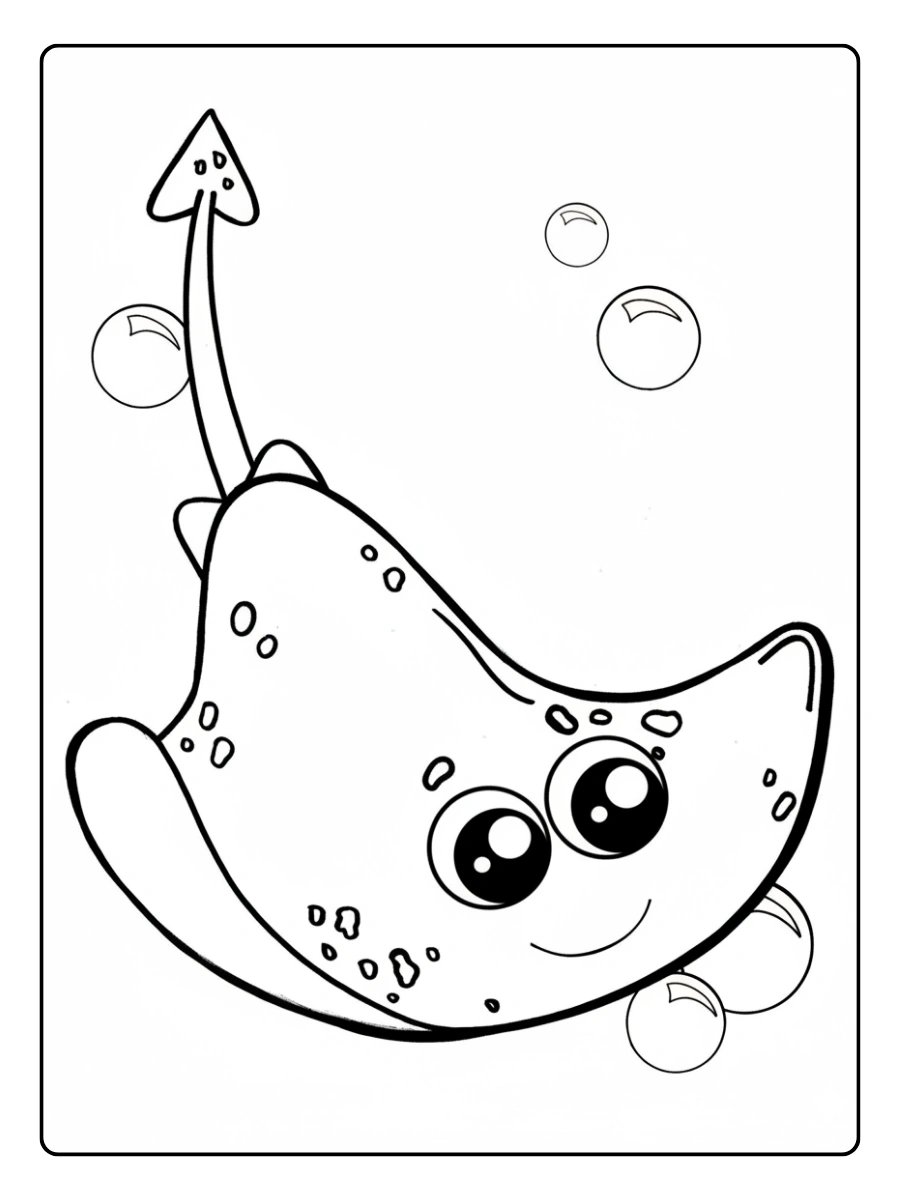 mantarraya para pintar