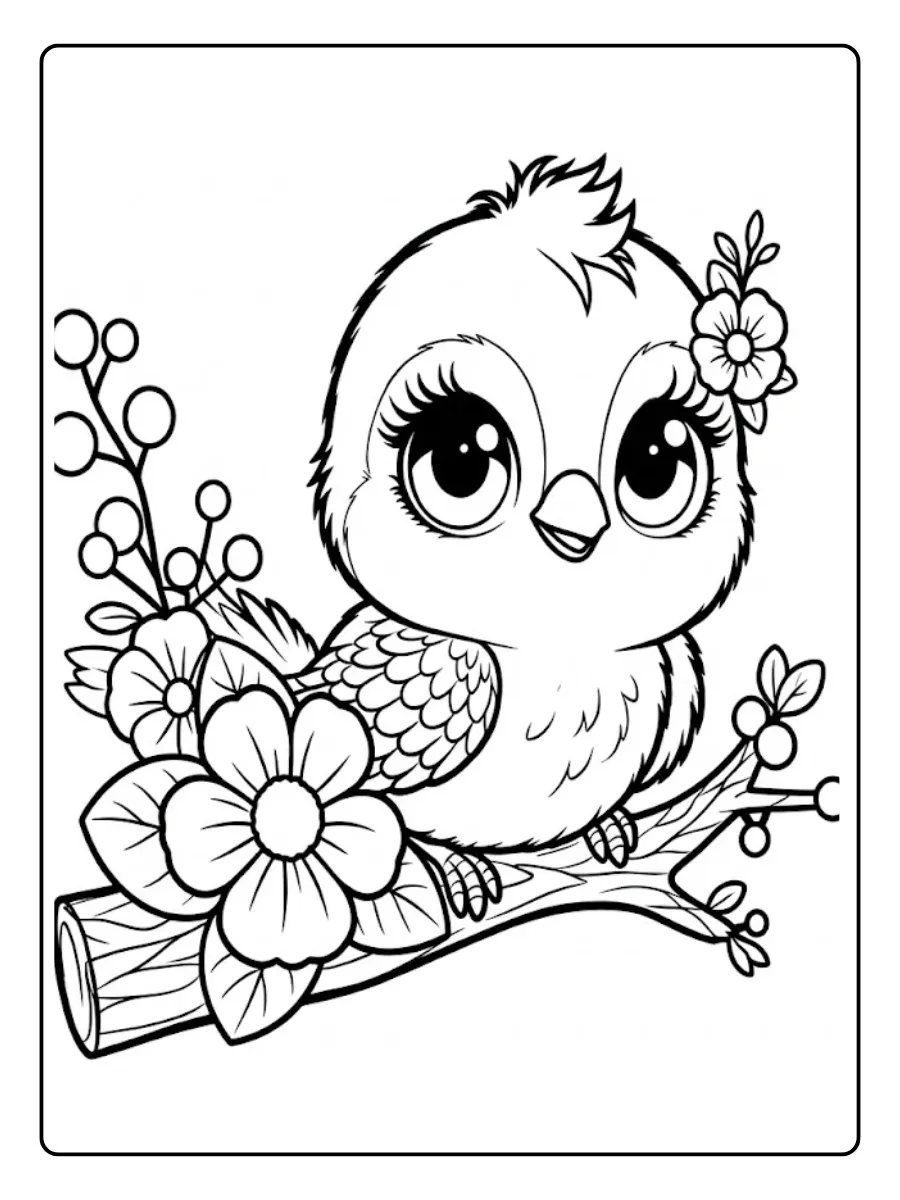 pajaro para colorear (12)