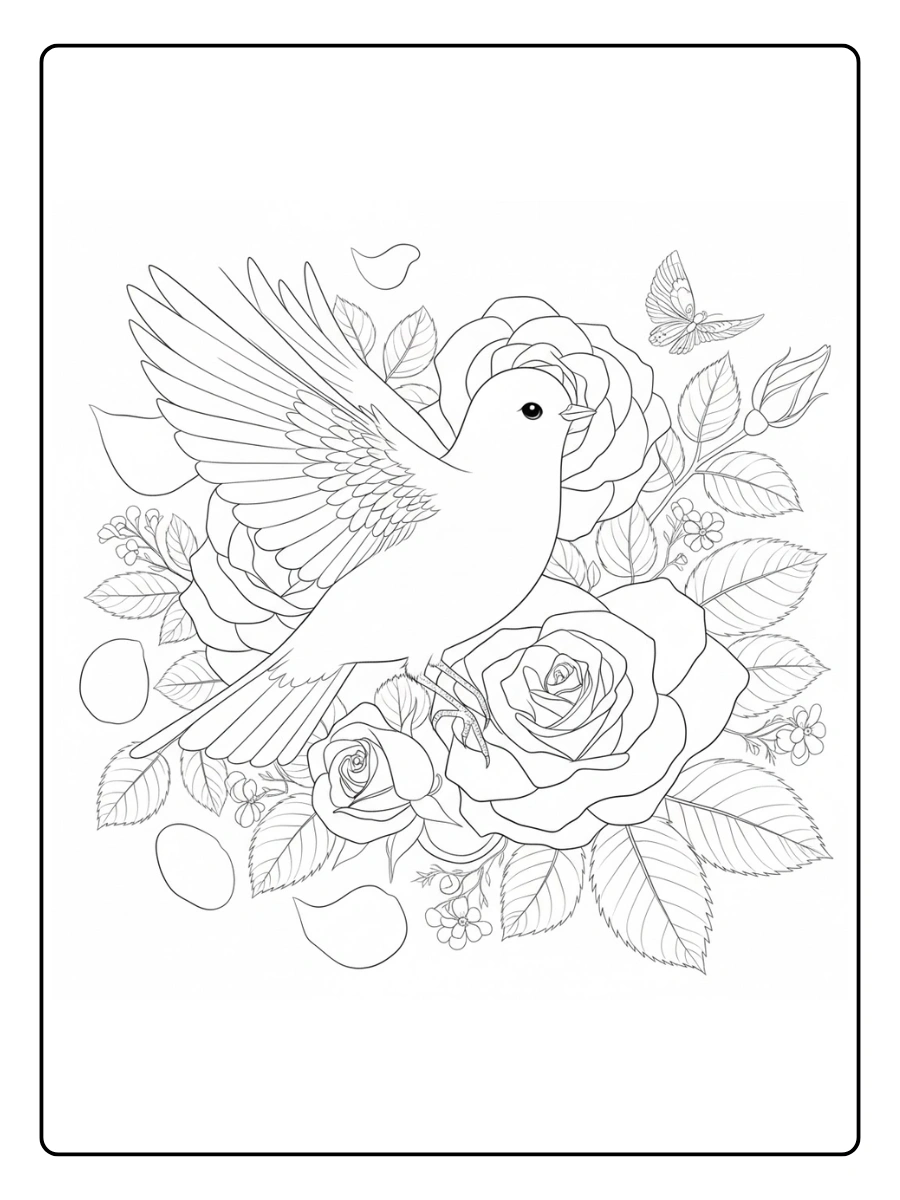 paloma para colorear (10)