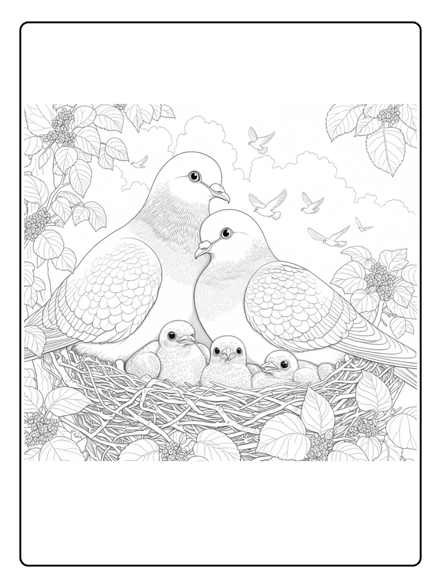 paloma para colorear (12)