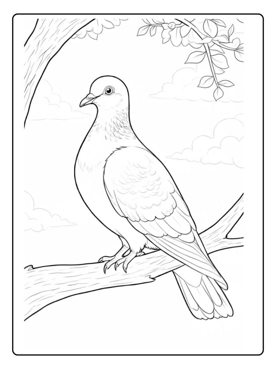 paloma para colorear (4)