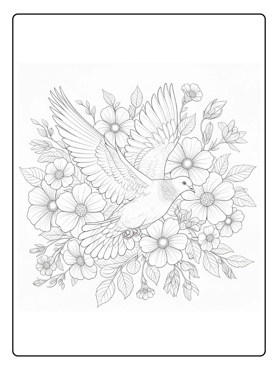 paloma para colorear (5)