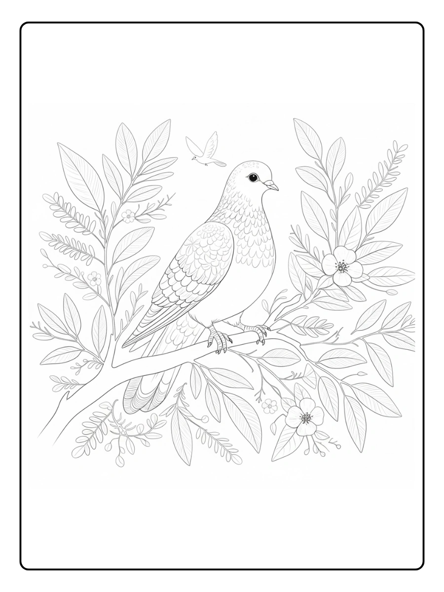 paloma para colorear (7)