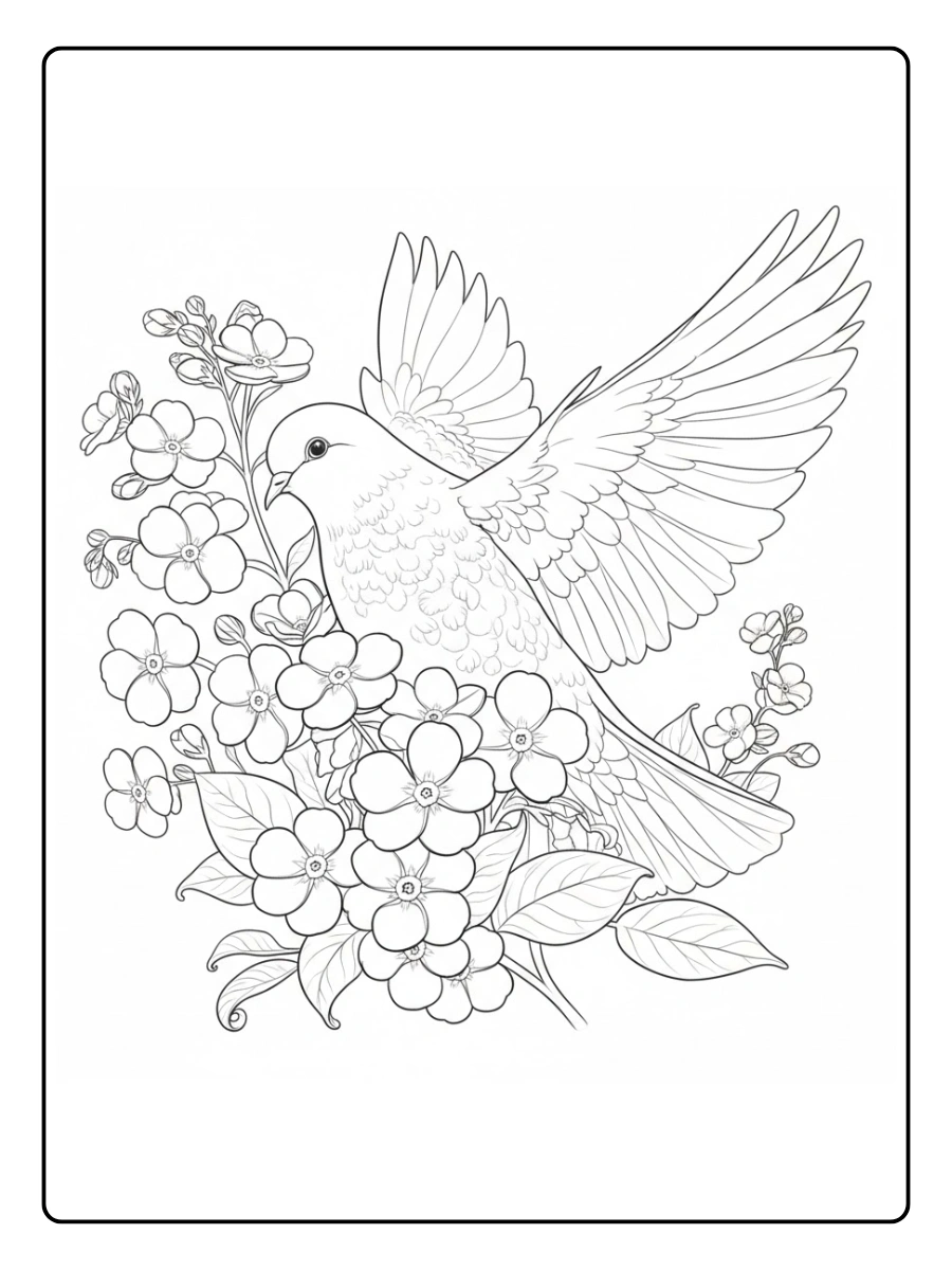 paloma para colorear (8)