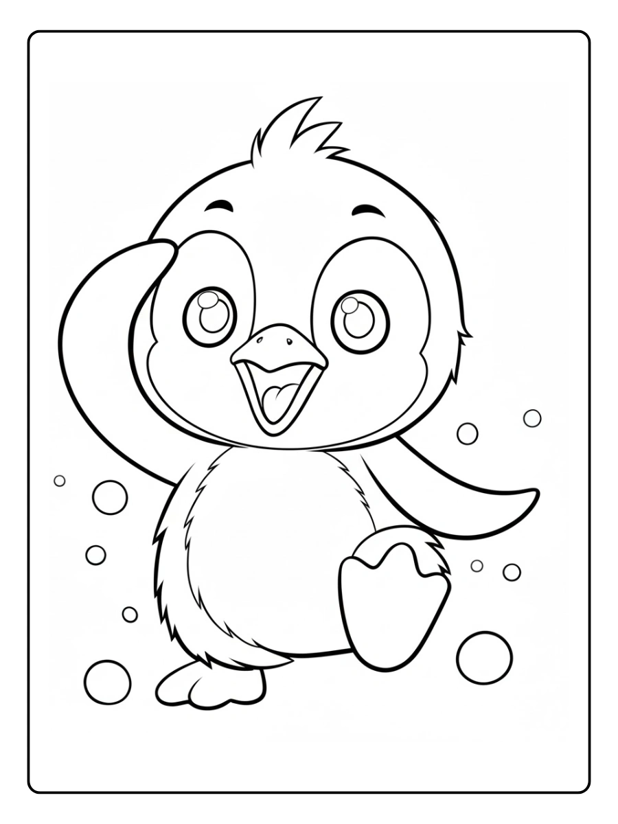 pinguino para colorear (10)