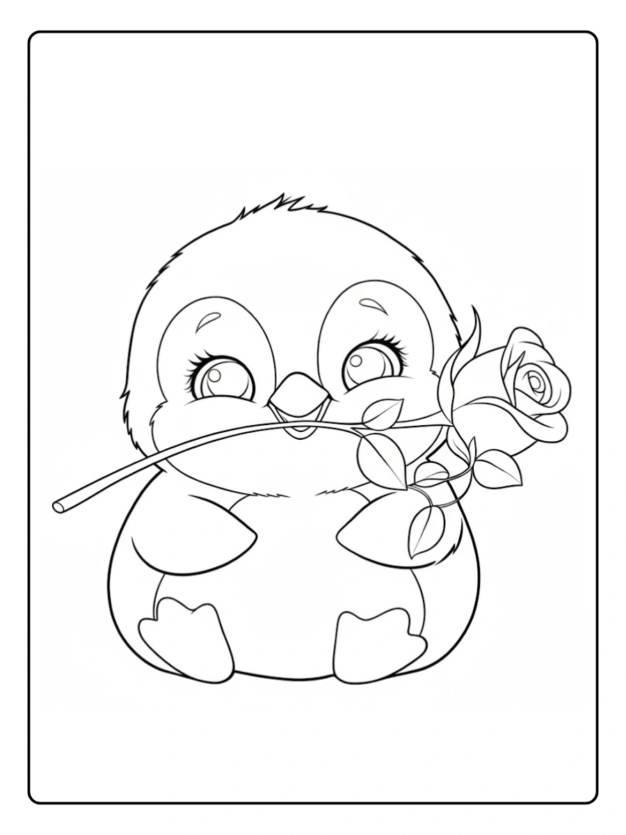 pinguino para colorear (2)