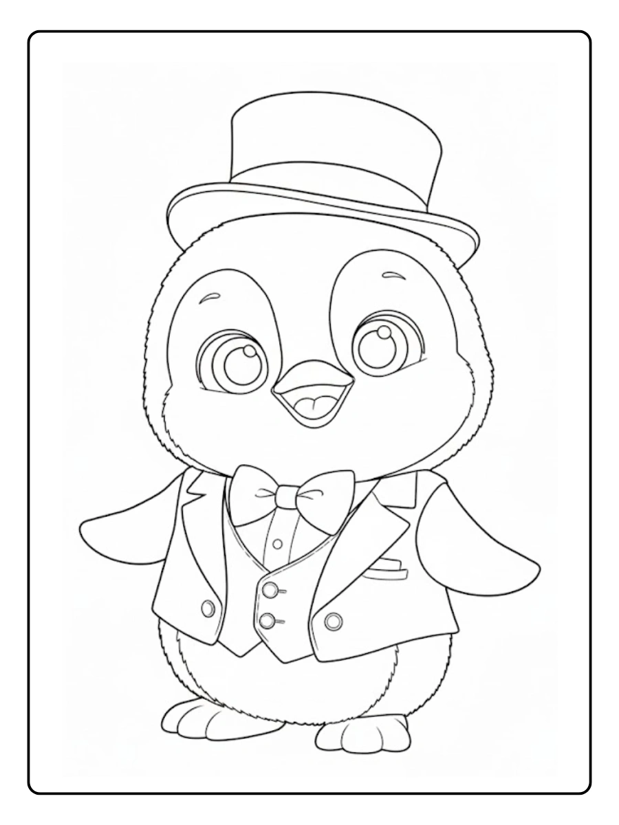 pinguino para colorear (6)