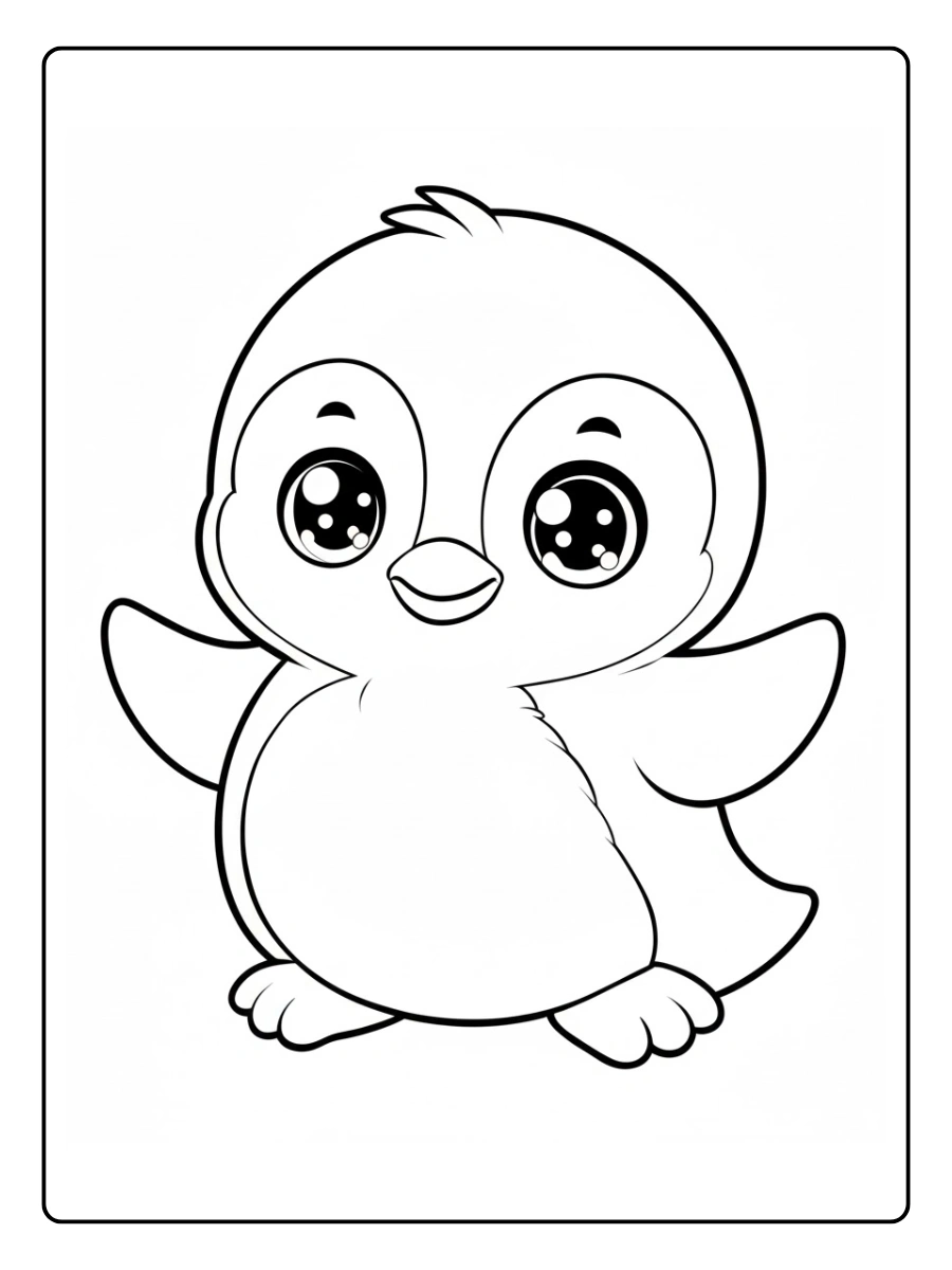 pinguino para colorear (7)
