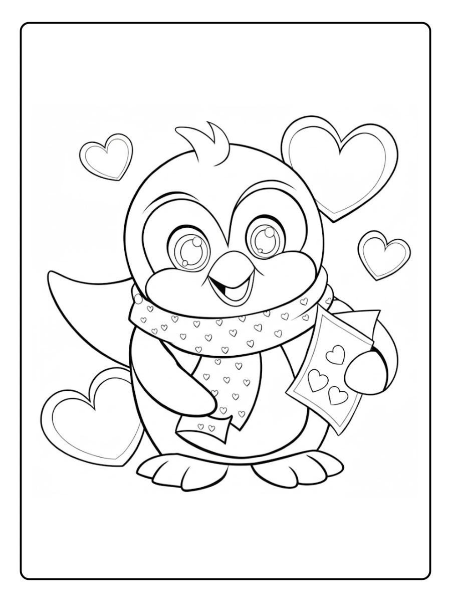 pinguino para colorear (8)