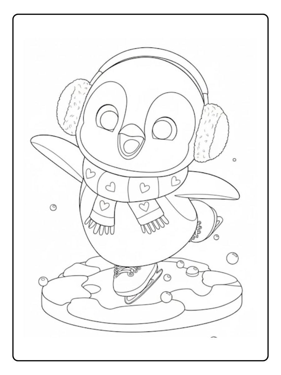 pinguino para colorear (9)