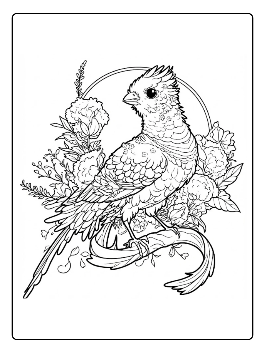 quetzal para colorear (14)