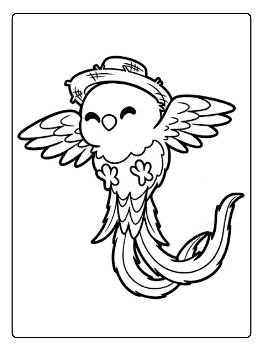 quetzal para colorear (3)