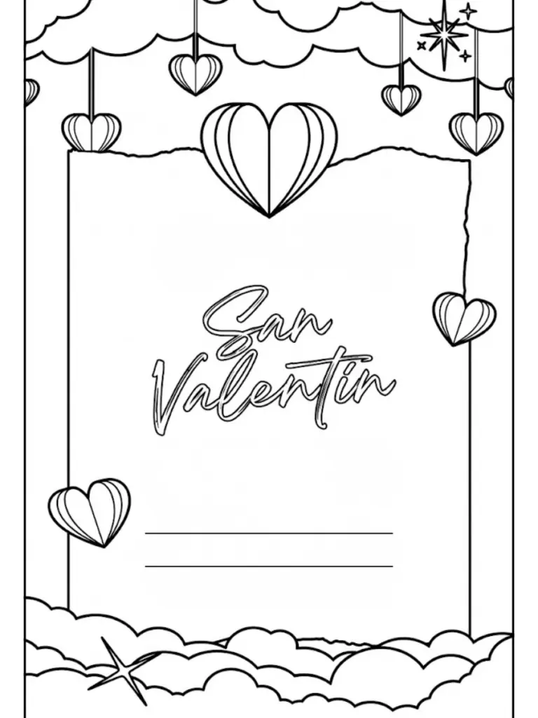 tarjetas de san valentin para colorear (12)