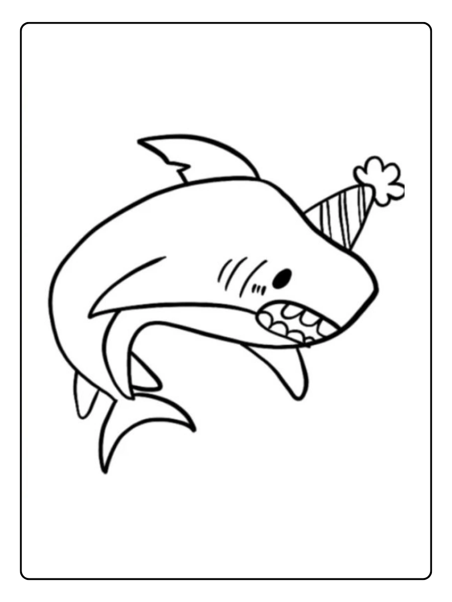 tiburon dibujo facil ninos