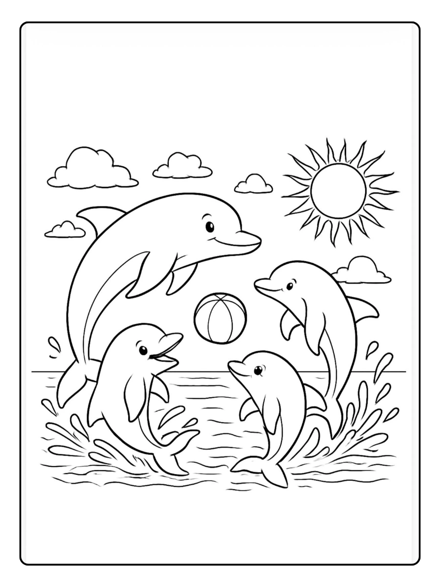 tiburon infantil colorear