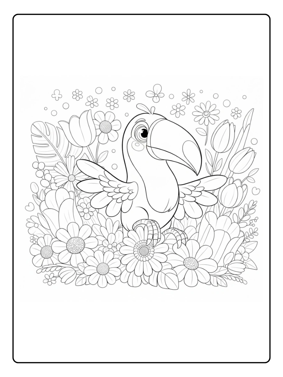 tucan para colorear (6)