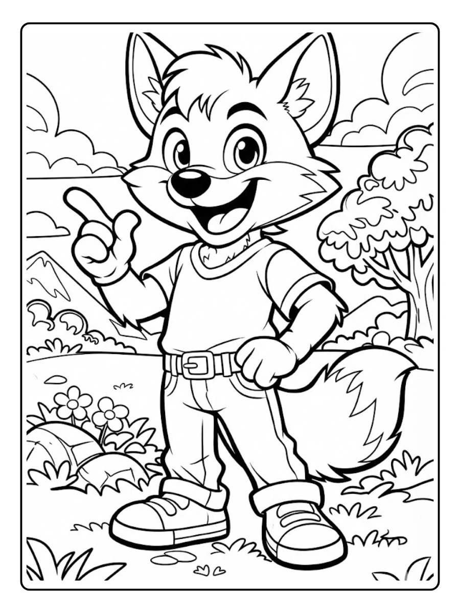 zorro para colorear (15)