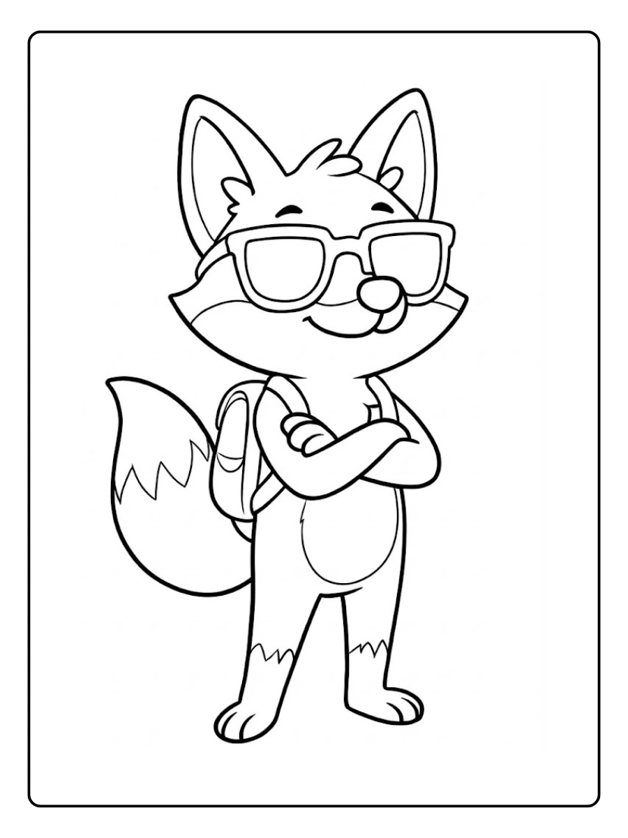 zorro para colorear (4)