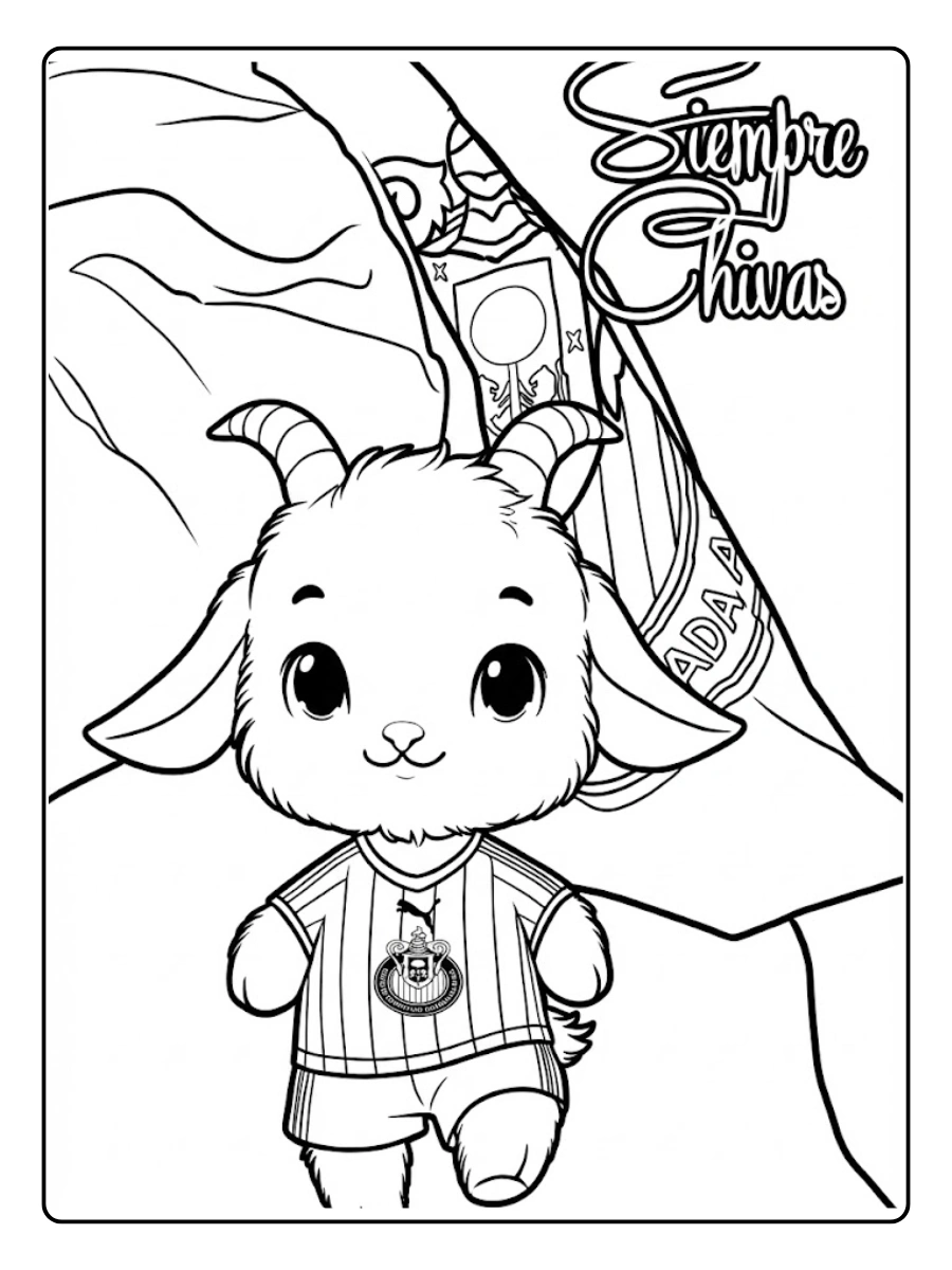 Chivas para colorear (3)