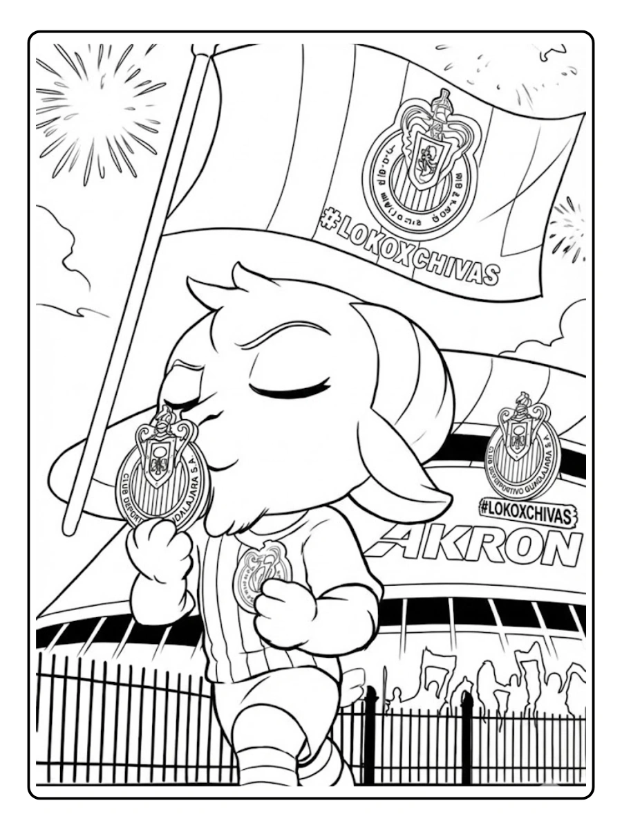Chivas para colorear (6)