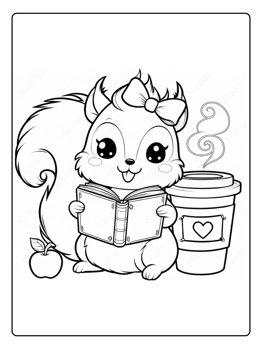 ardilla para colorear (11)