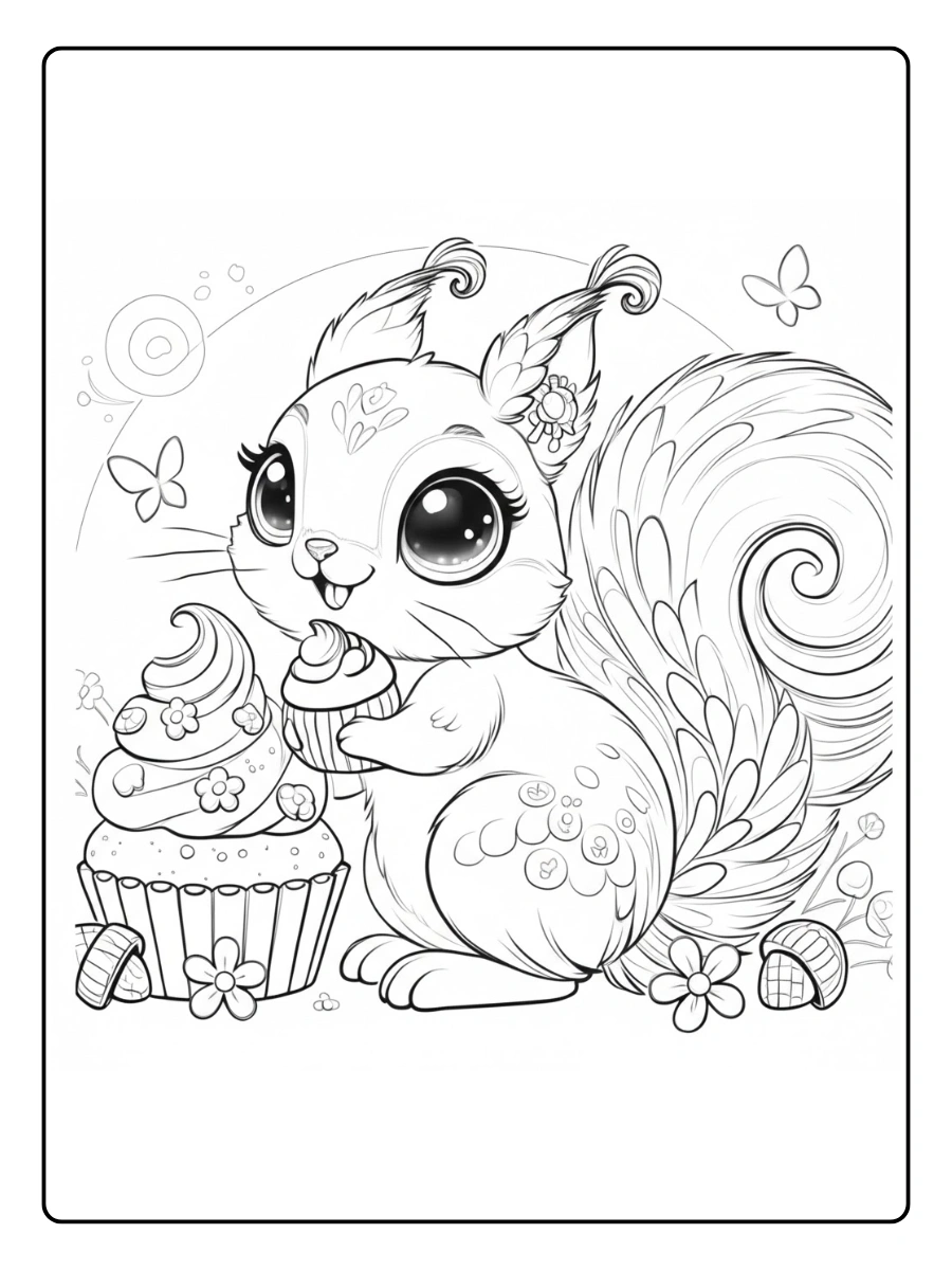 ardilla para colorear (14)