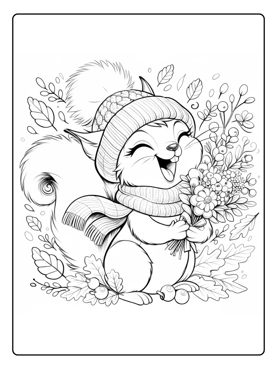 ardilla para colorear (15)