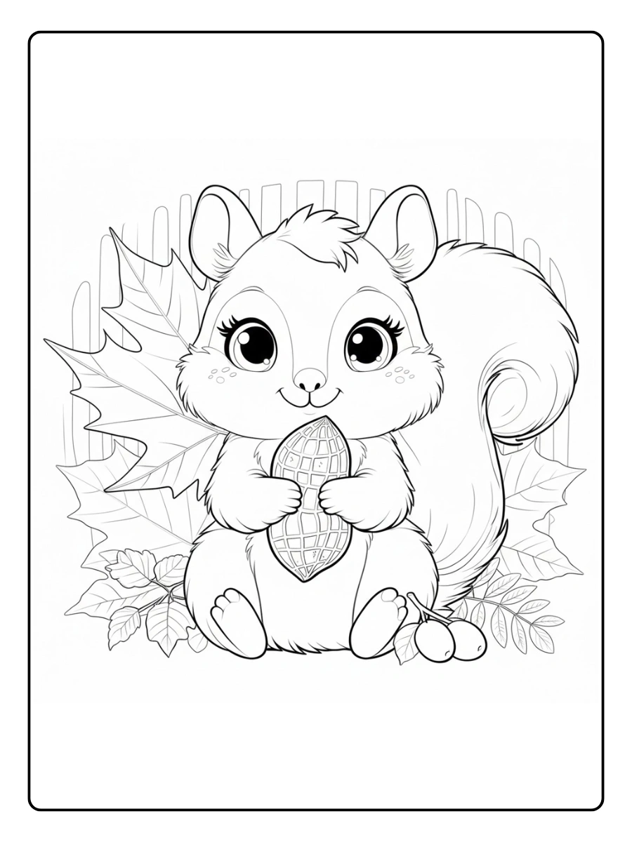 ardilla para colorear (5)