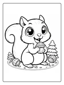 ardilla para colorear (6)