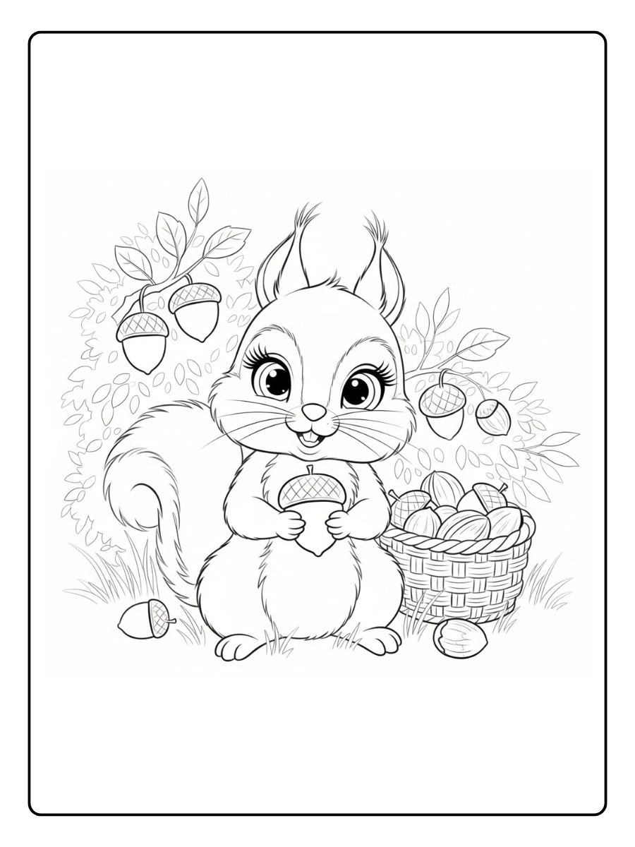 ardilla para colorear (7)