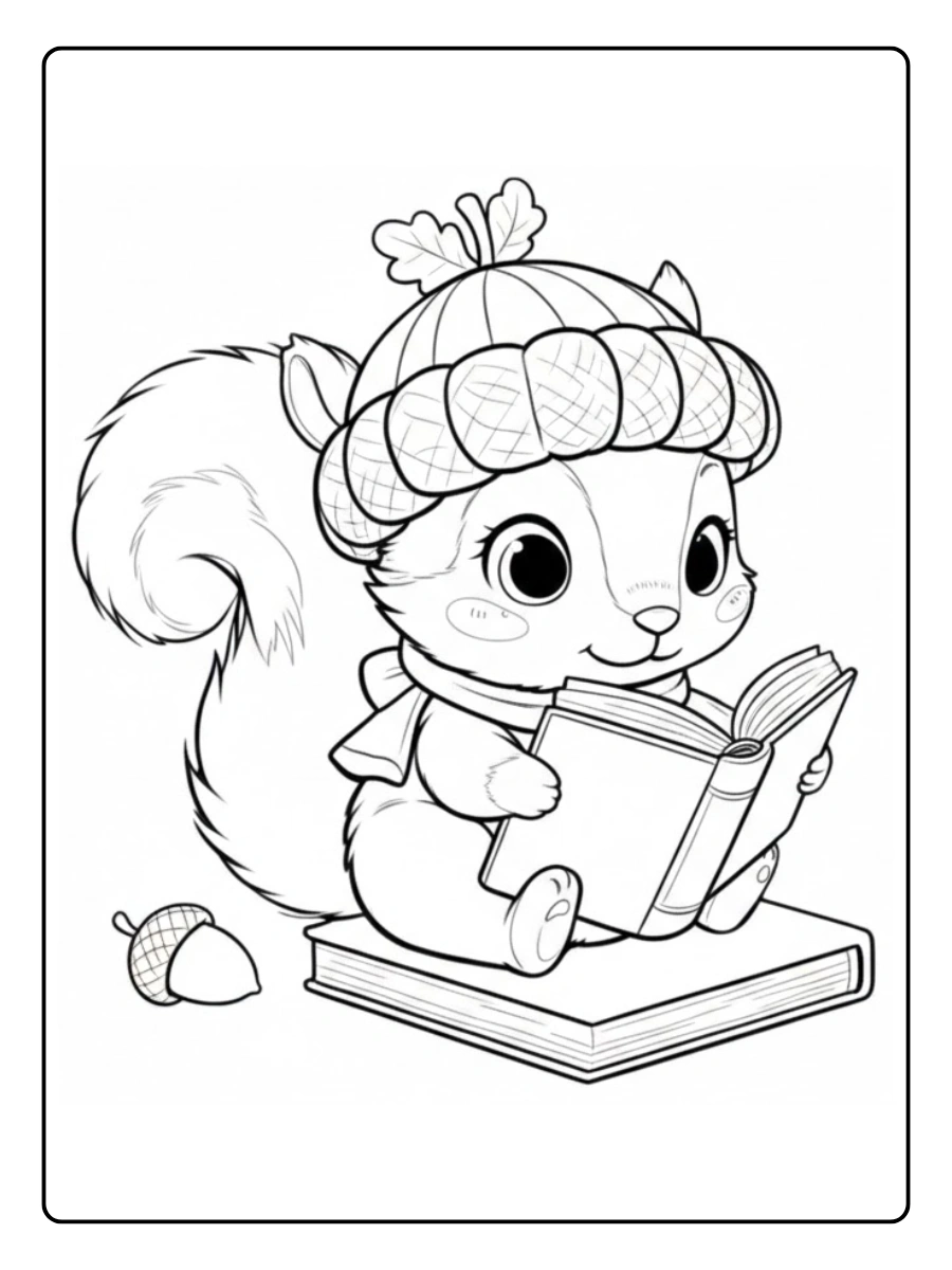 ardilla para colorear (9)