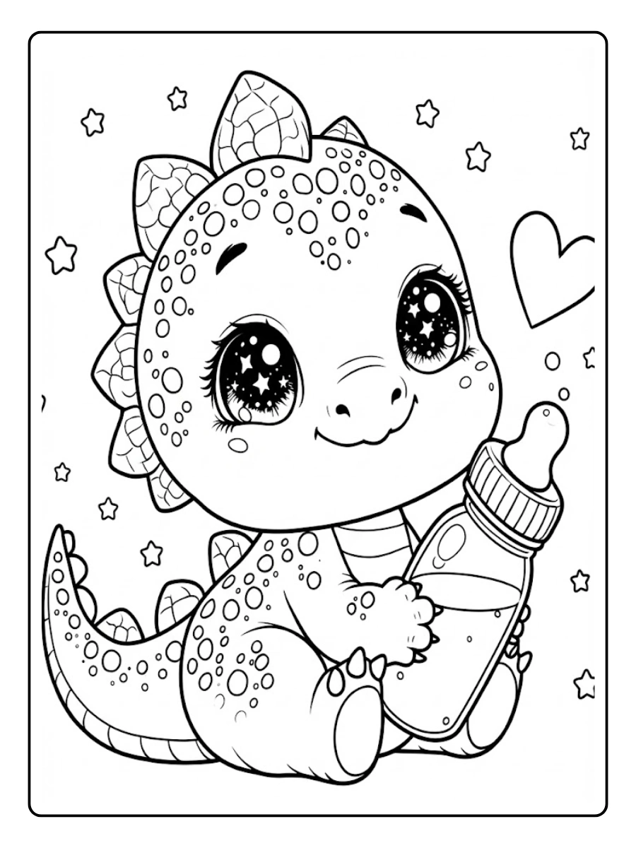 bebe dinosaurio para colorear (12)