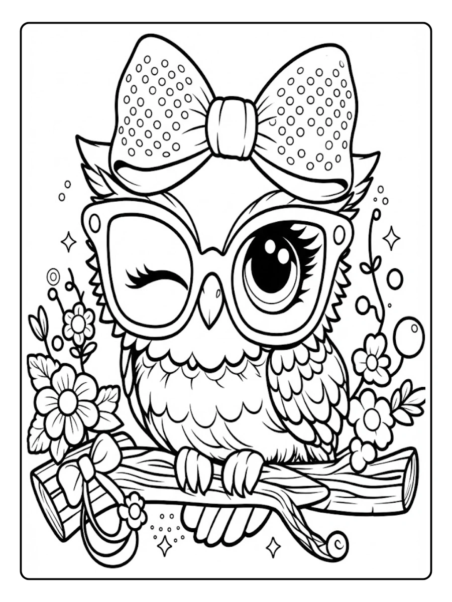 buho para colorear (12)