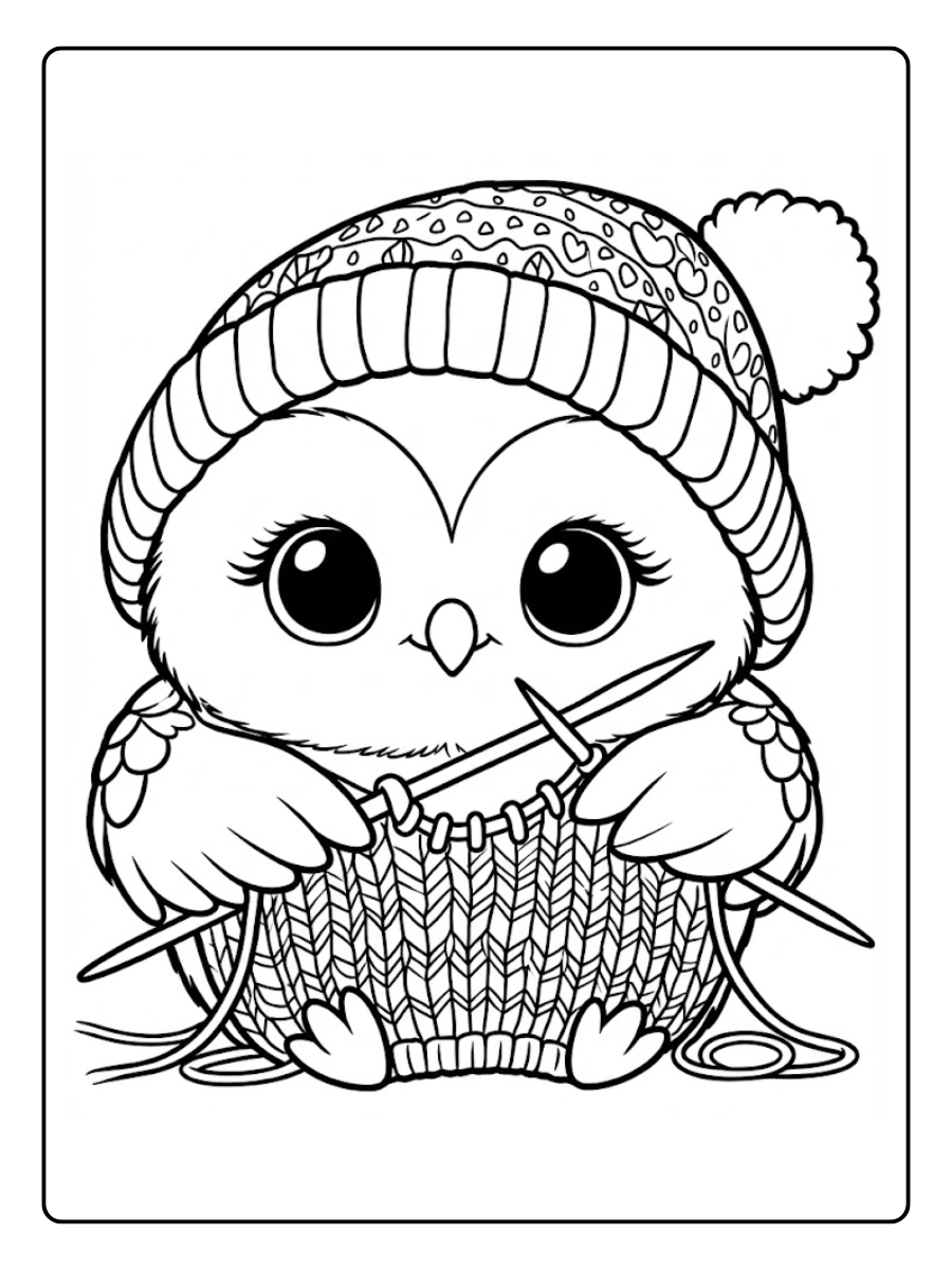 buho para colorear (14)