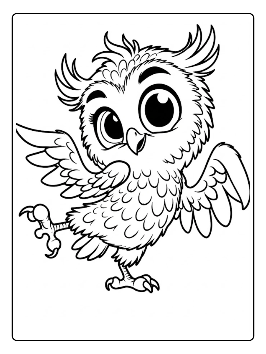 buho para colorear (2)