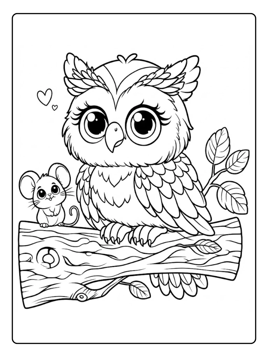 buho para colorear (9)