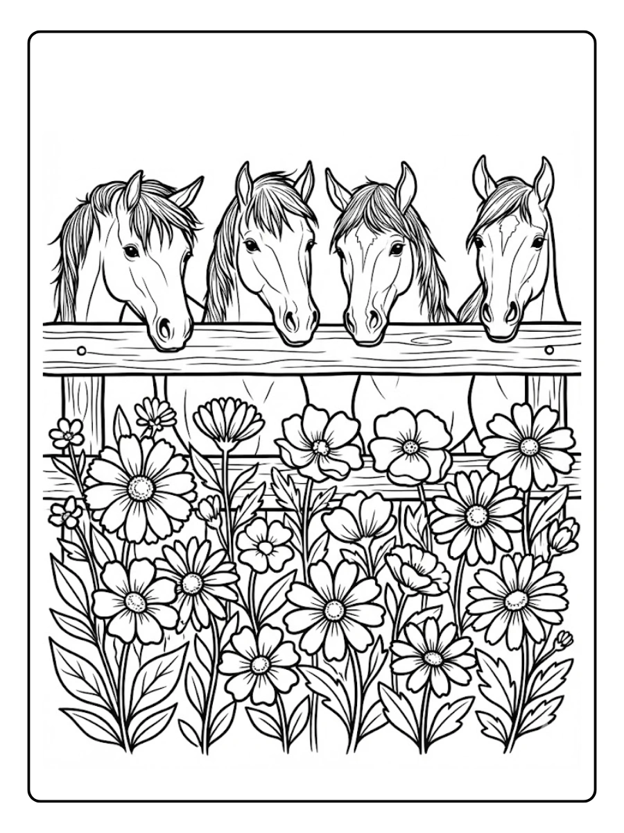 cabeza caballo para colorearpara colorear (13)