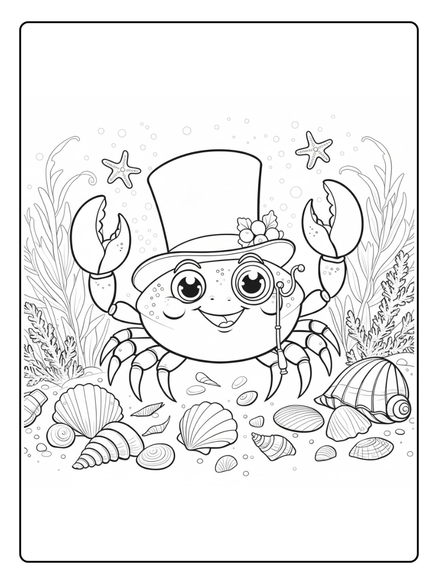 cangrejo para colorear (2)