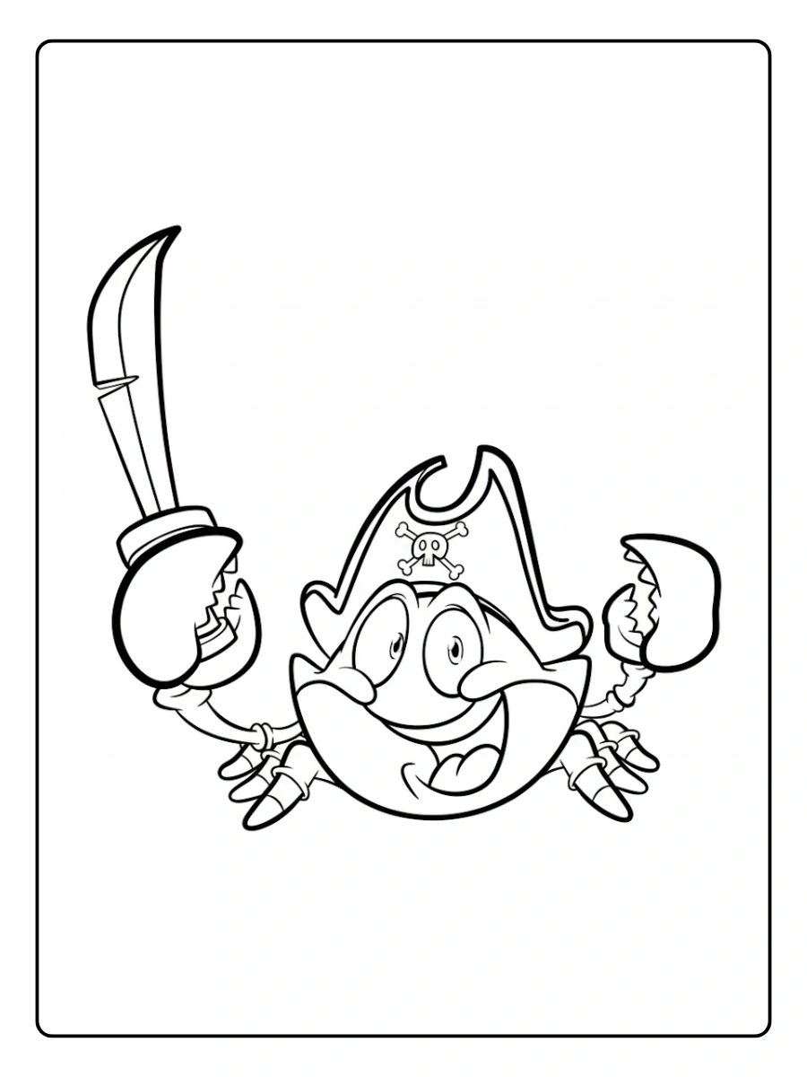 cangrejo para colorear