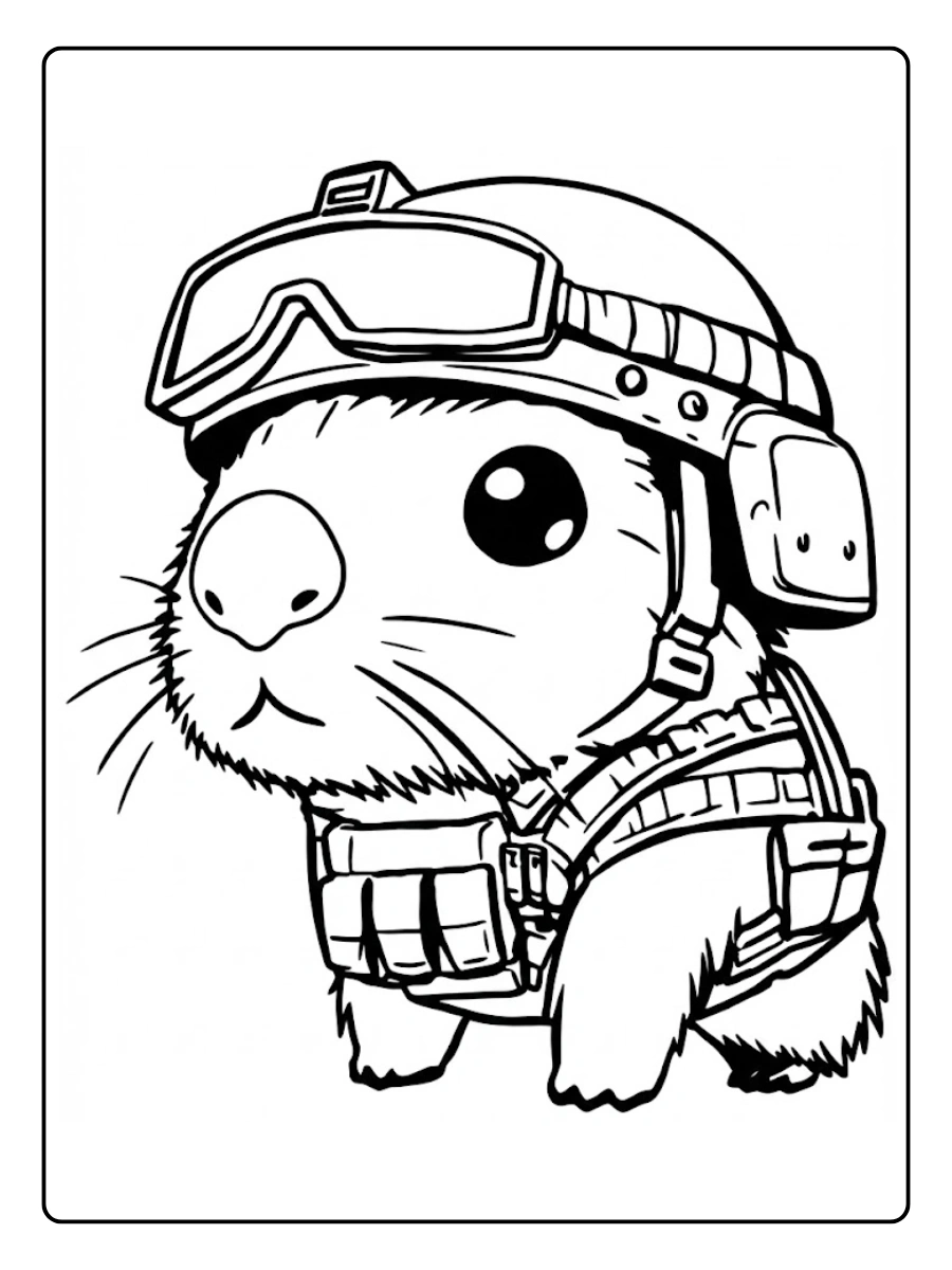 capibara para colorear (4)