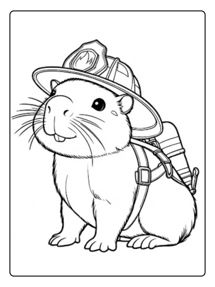 capibara para colorear (5)
