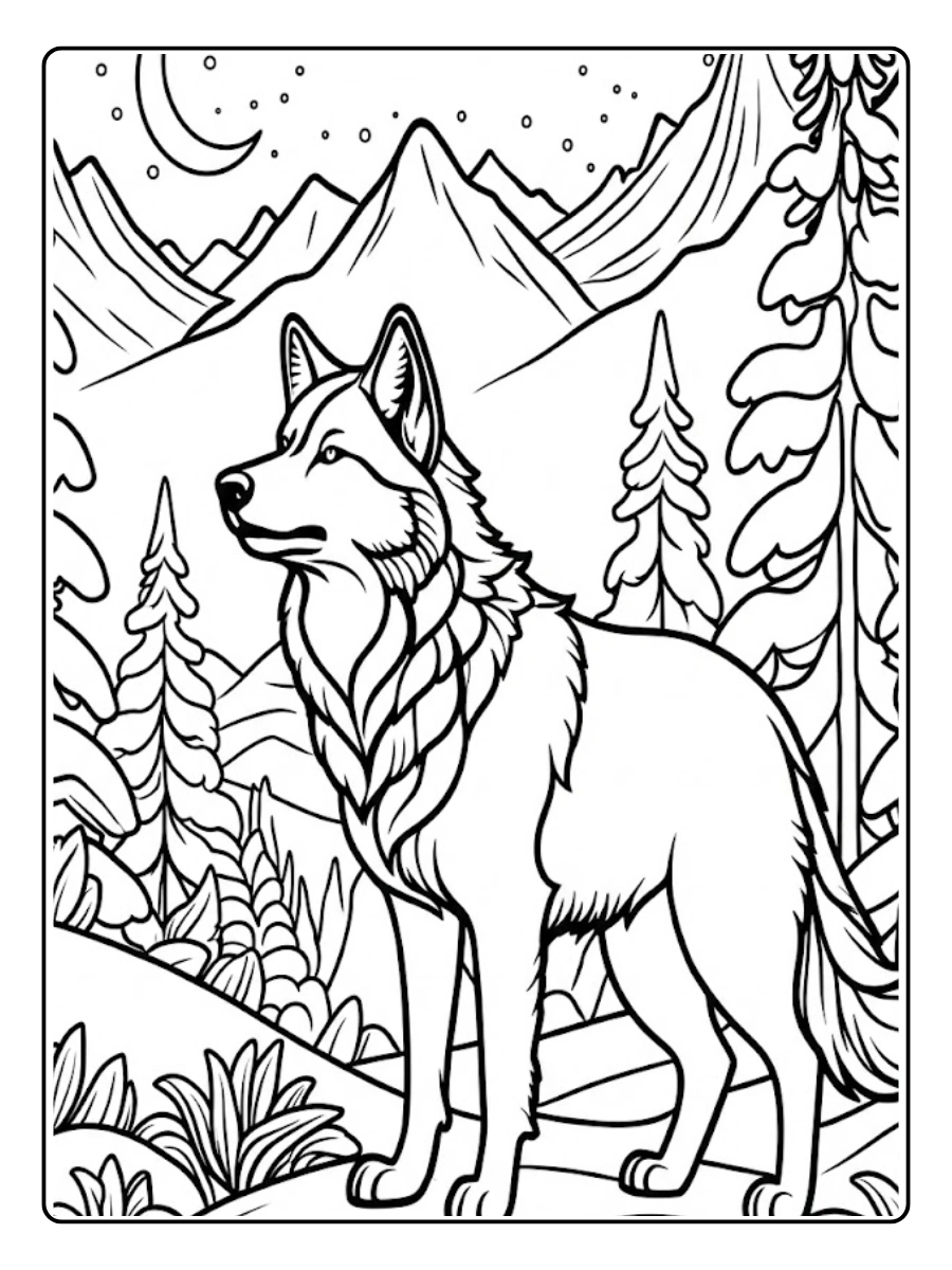 coyote para colorear (13)