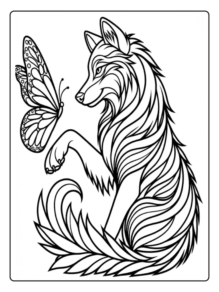 coyote para colorear (2)