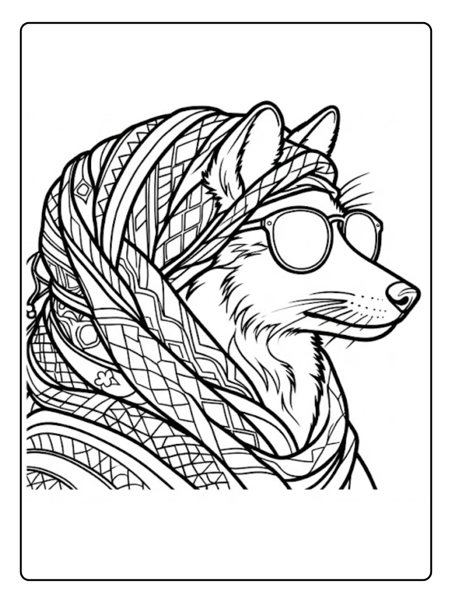 coyote para colorear (3)