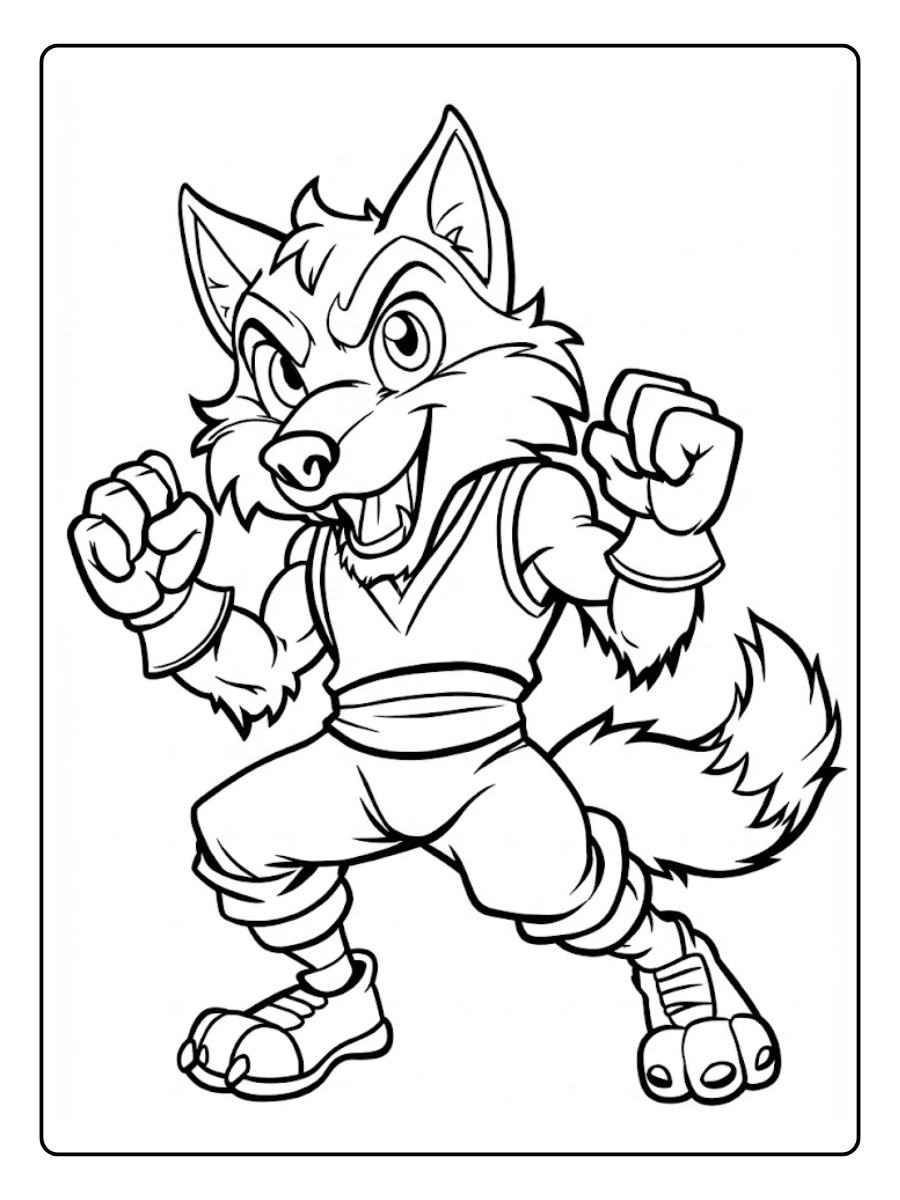 coyote para colorear (8)